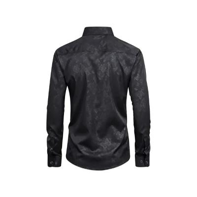 Men's Casual Long Sleeve Stretch Dress Shirt